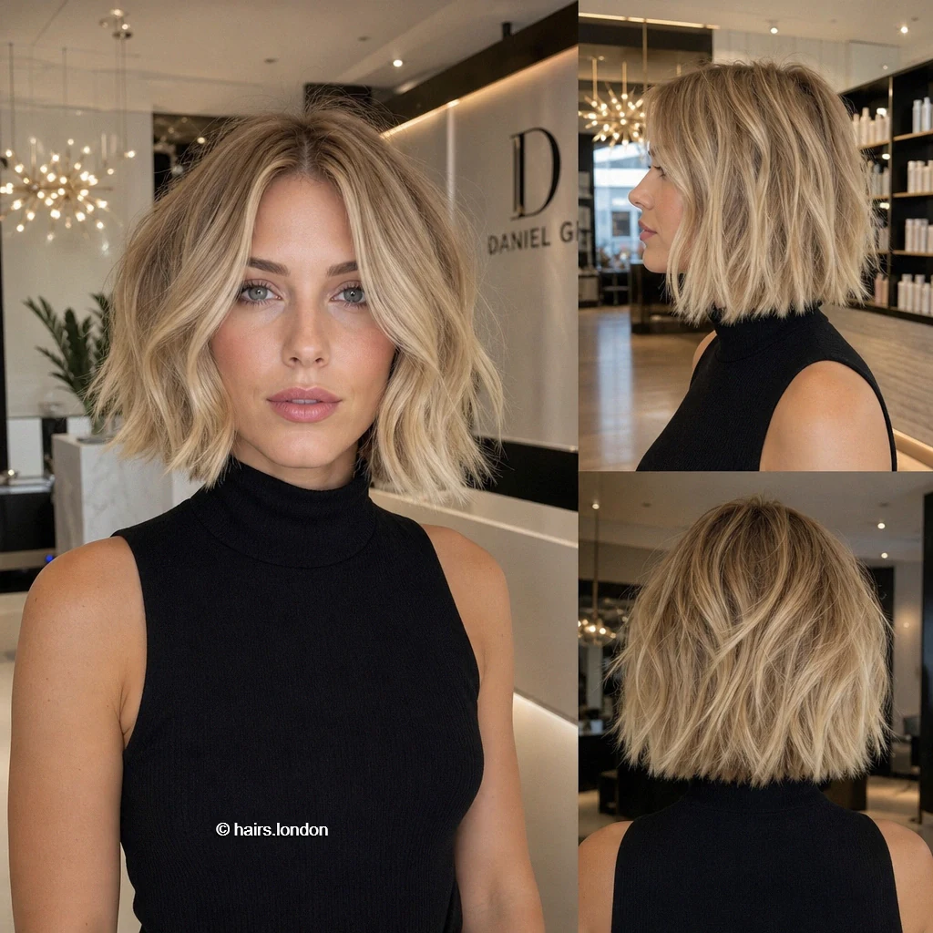 Beige Textured Bob