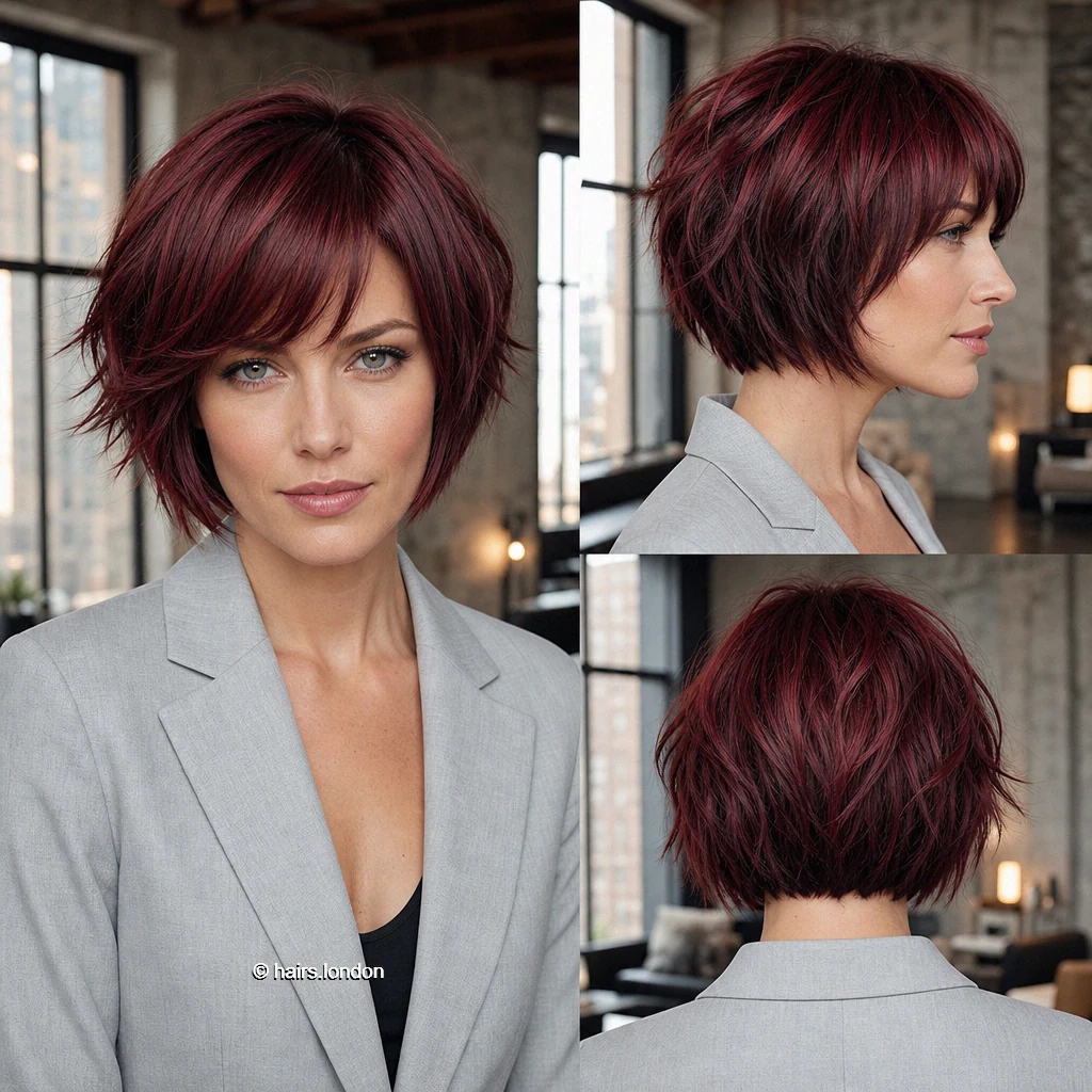 Berry Fringed Bob