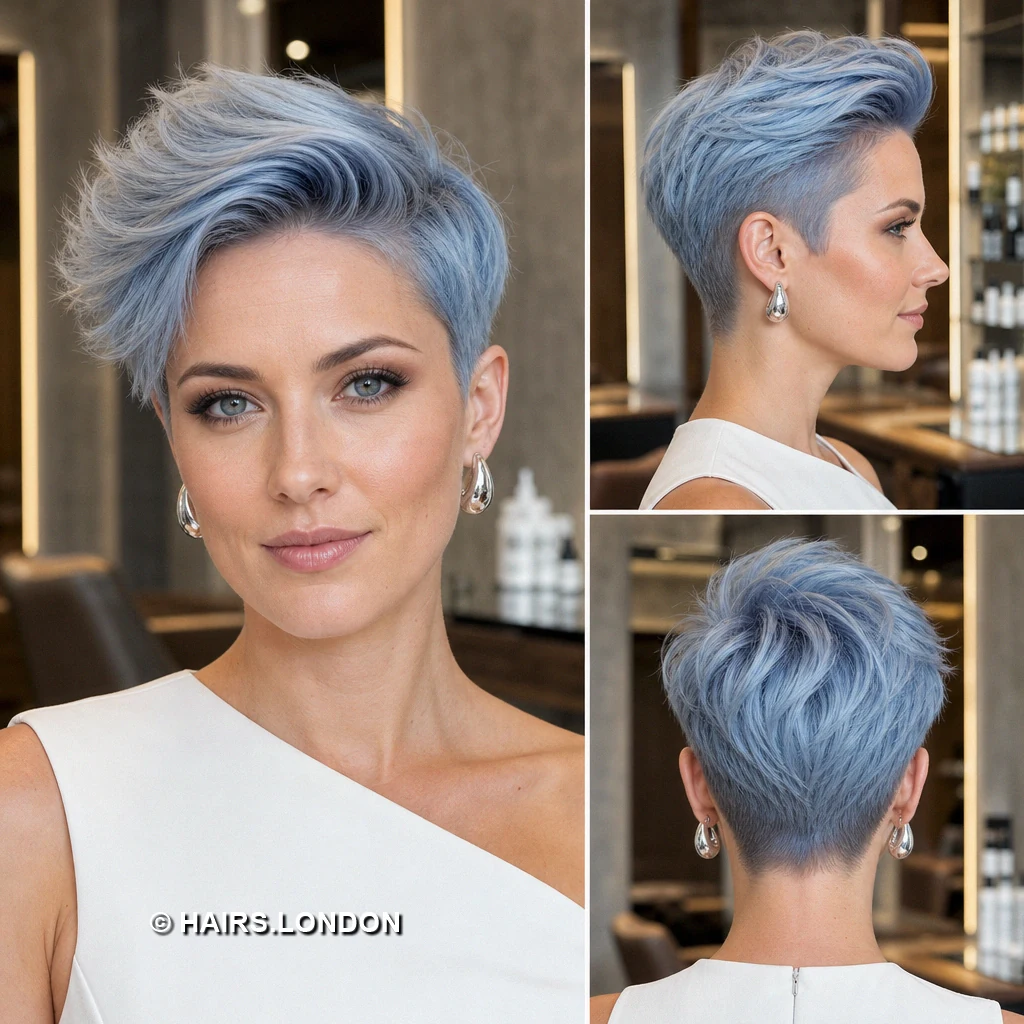 15 Textured Pixie Haircuts With Distinctive Color and Shape Berry Piecey Pixie