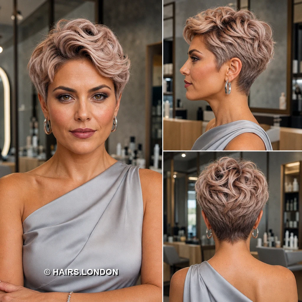 20 Curly Pixie Haircuts with Color and Shape to Inspire Your Next Cut Black Frosted Ringlets