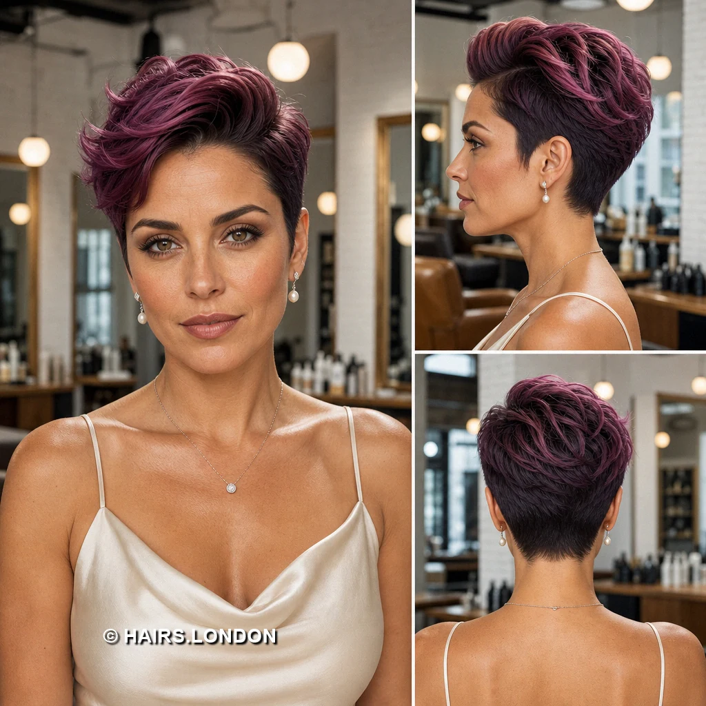 19 Colorful Textured Pixie Cuts with Shape and Movement Black Green Sweep