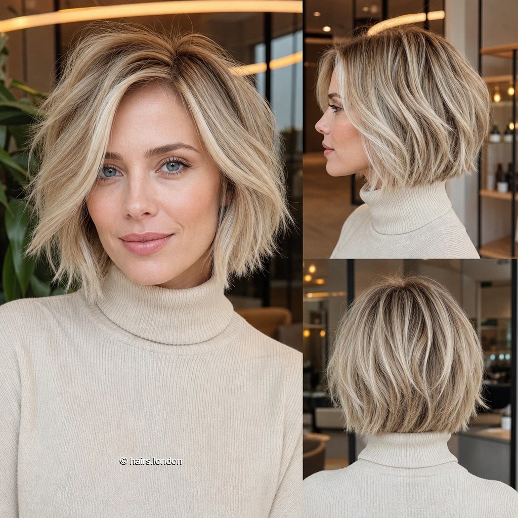 Blonde Airy Bob