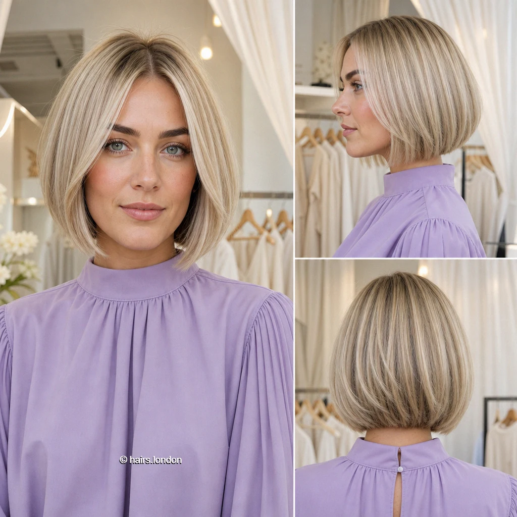 20 Bob Haircut Ideas, From Textured Chin-Length Cuts to Sculpted Graduated Shapes Blonde Balanced Curve