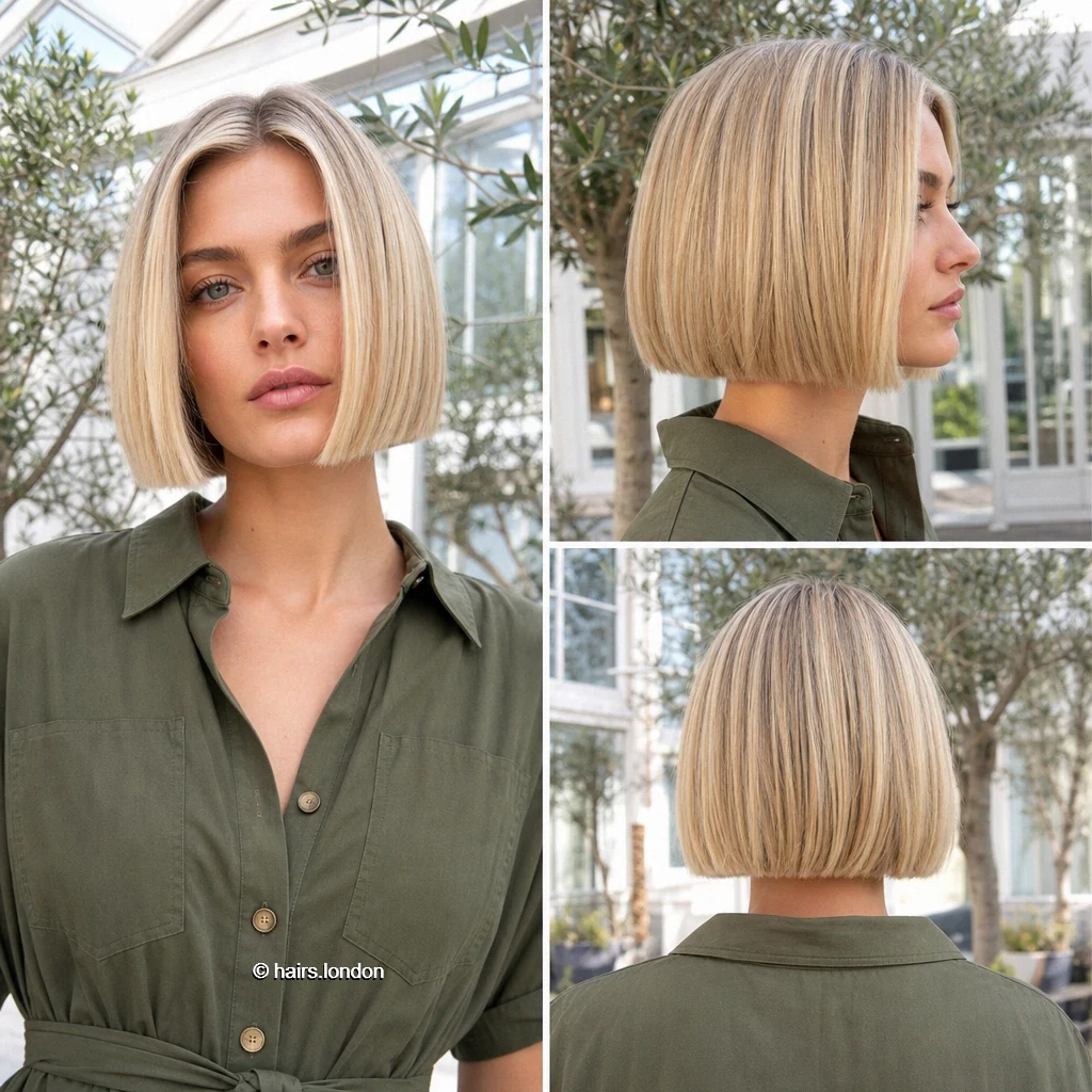20 Bob Haircuts: Silver Layers, Sharp Lines and Angled Shapes Blonde Blunt Bob