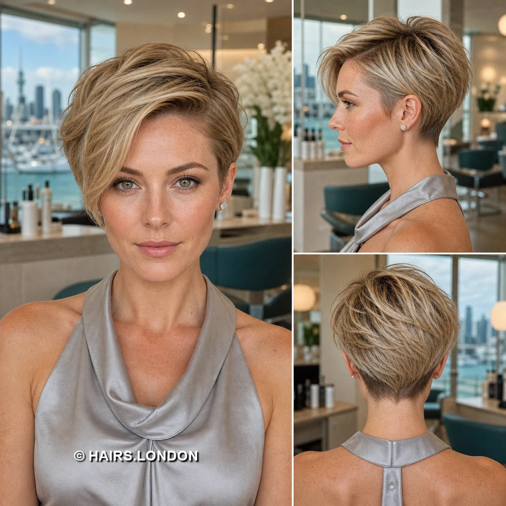 15 Blonde Pixie Cuts With Dark Roots, From Defined Curls to Sweeping Fringes Blonde Cascading Pixie