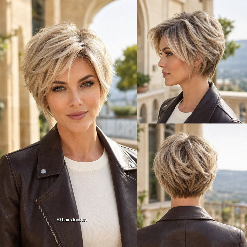 Blonde Cropped Bob