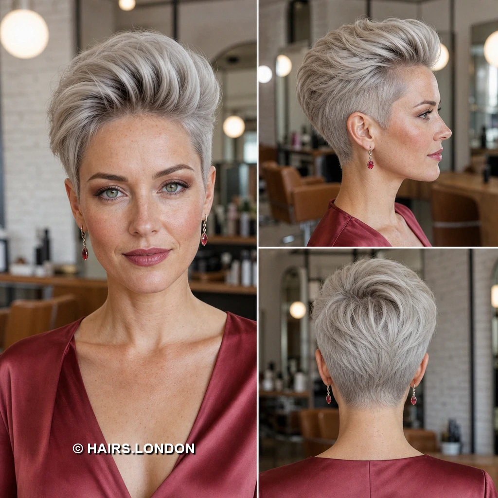 18 Ash Blonde Pixie Cuts with Shape, Texture, and Soft Contrast Blonde Diagonal Pixie