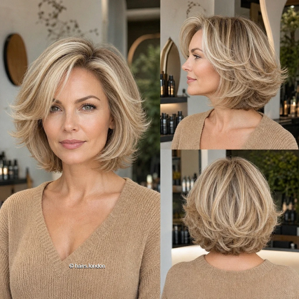 20 Bob Haircut Ideas, From Rounded Shapes to Airy Layers Blonde Flicked Bob