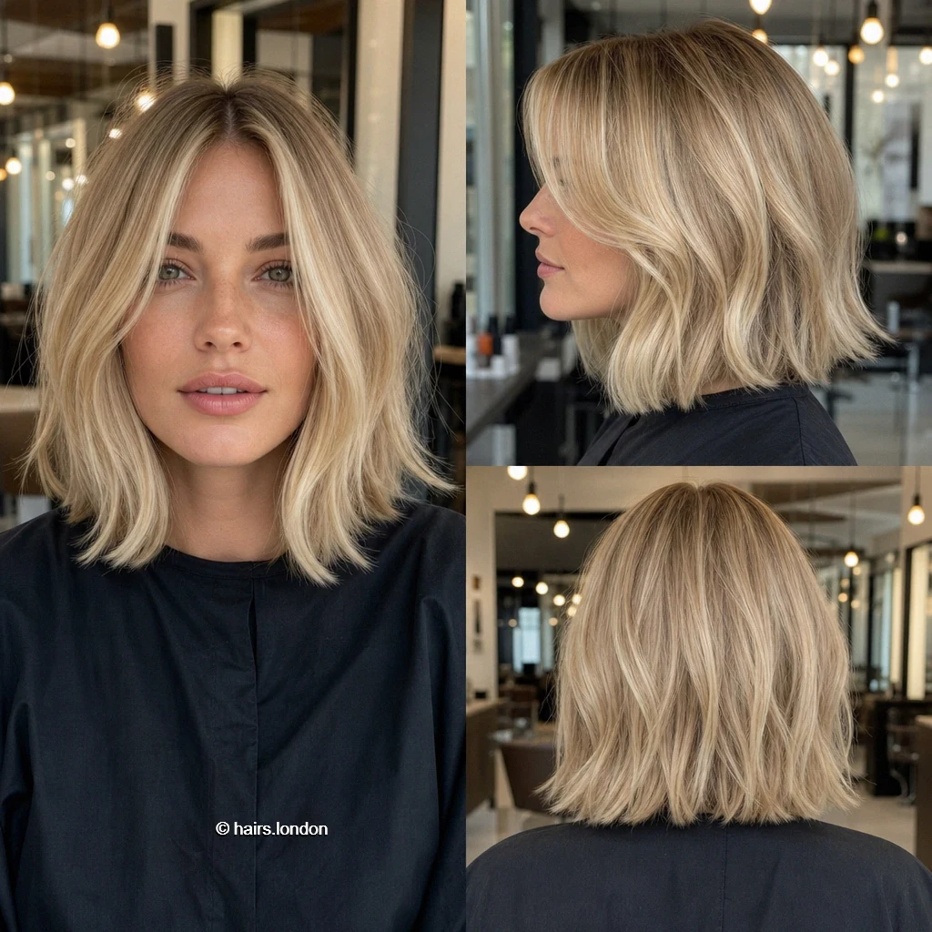 Blonde Flipped Lob