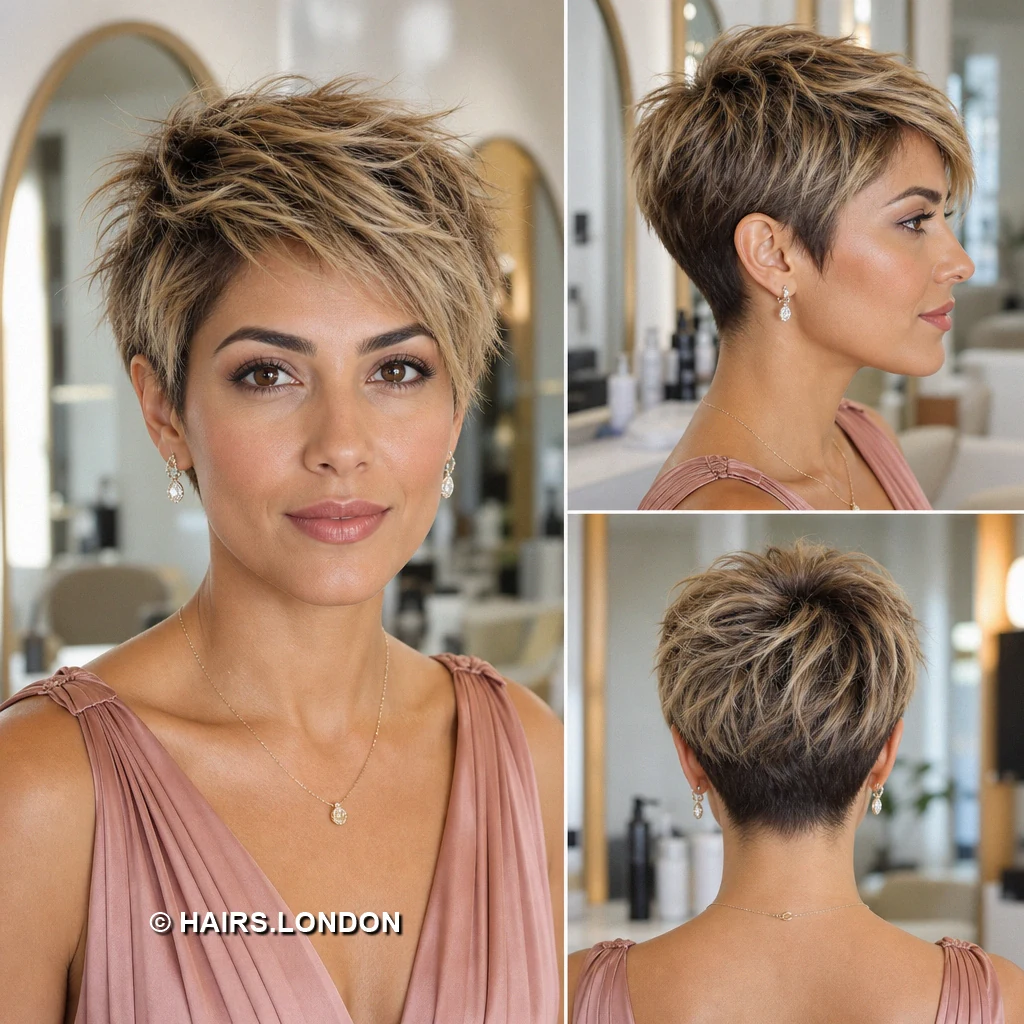 15 Blonde Pixie Cuts With Dark Roots, From Defined Curls to Sweeping Fringes Blonde Lifted Fringe