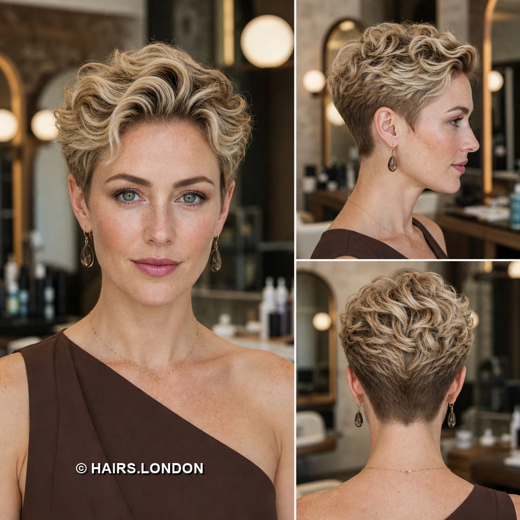 15 Blonde Pixie Cuts With Dark Roots, From Defined Curls to Sweeping Fringes Blonde Piecey Pixie