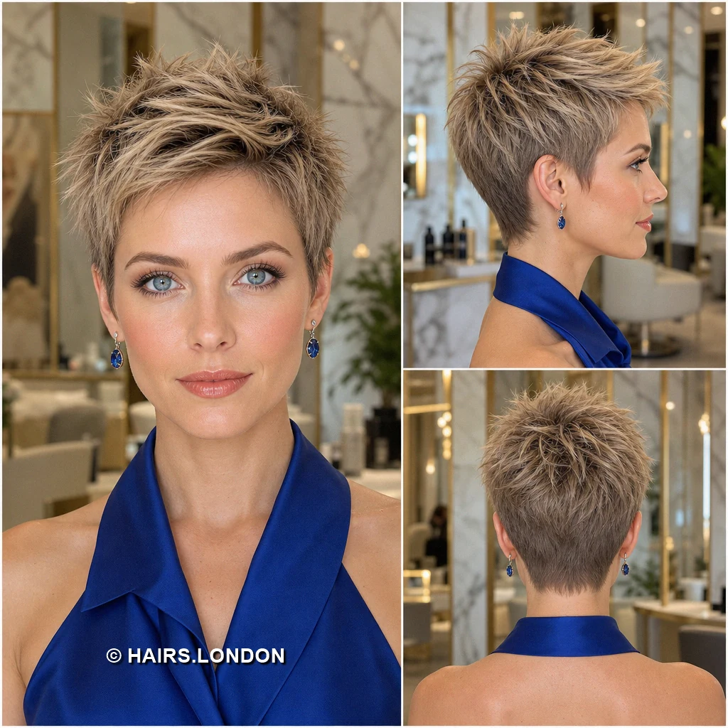 15 Blonde Pixie Cuts With Dark Roots, From Defined Curls to Sweeping Fringes Blonde Rounded Sweep