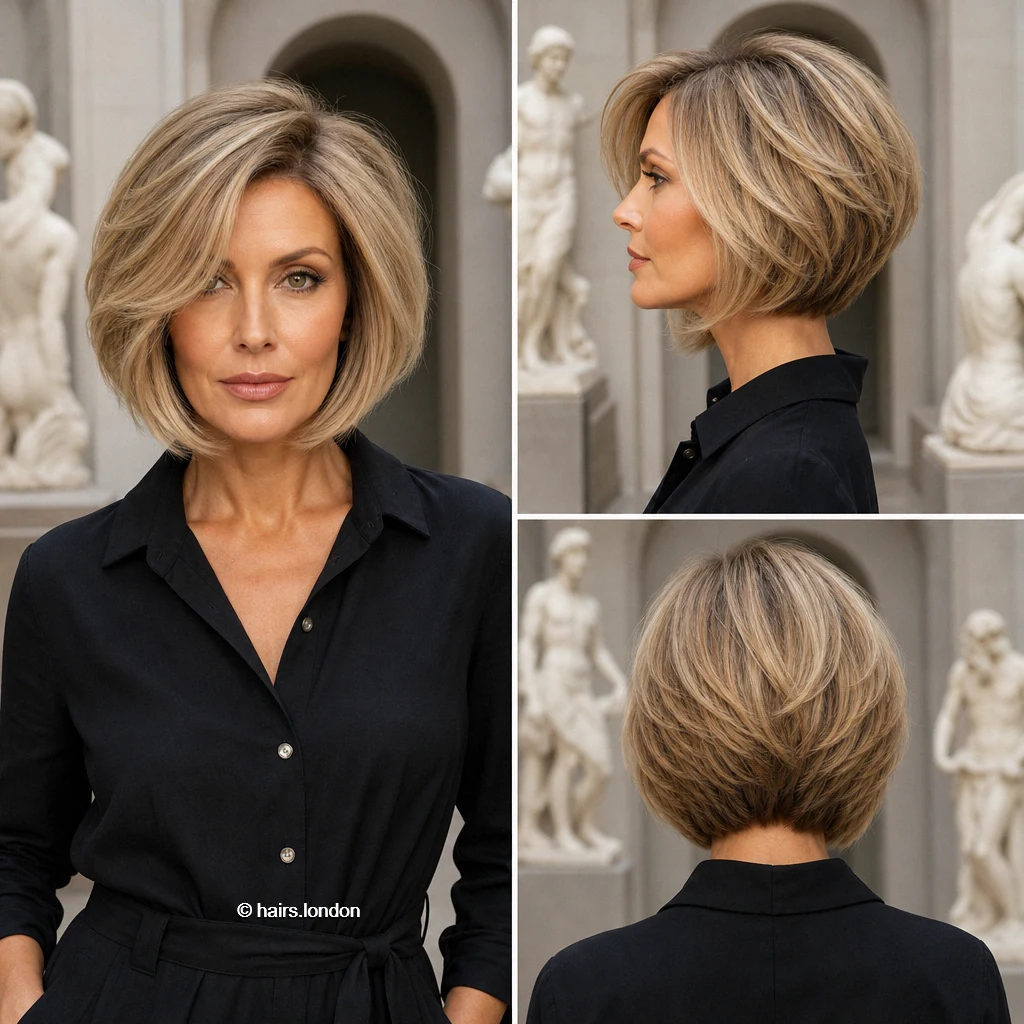 Blonde Sculpted Graduation