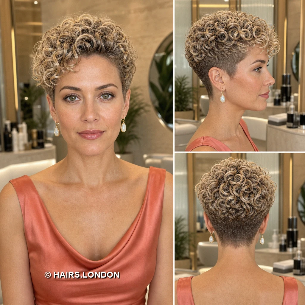 15 Blonde Pixie Cuts With Dark Roots, From Defined Curls to Sweeping Fringes Blonde Sculpted Waves