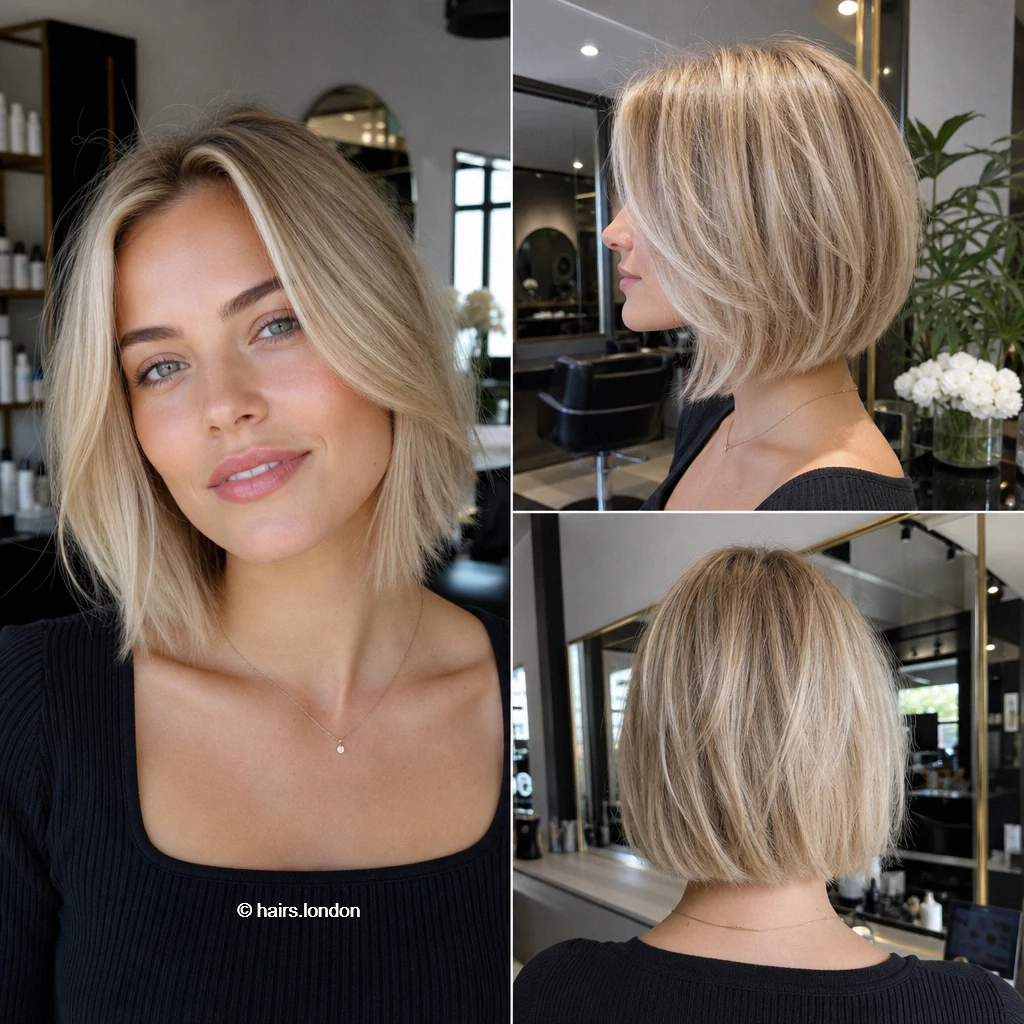 20 Blonde Bob Haircuts, From Rounded Shapes to Airy Layers Blonde Sidepart Bob