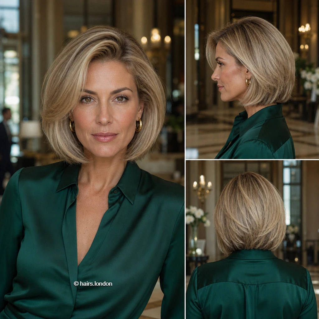 20 Bob Haircut Ideas, From Rounded Shapes to Airy Layers Blonde Sidepart Bob