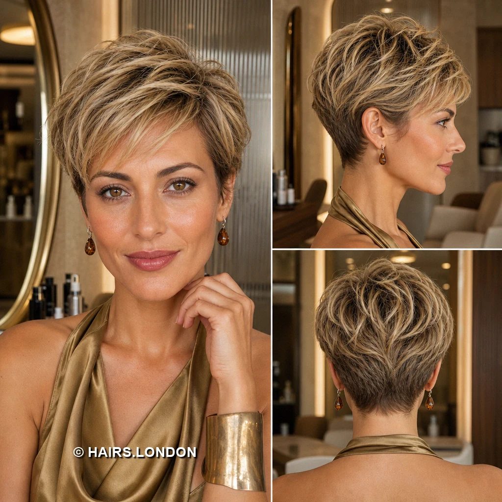 Blonde Slanted Fringe