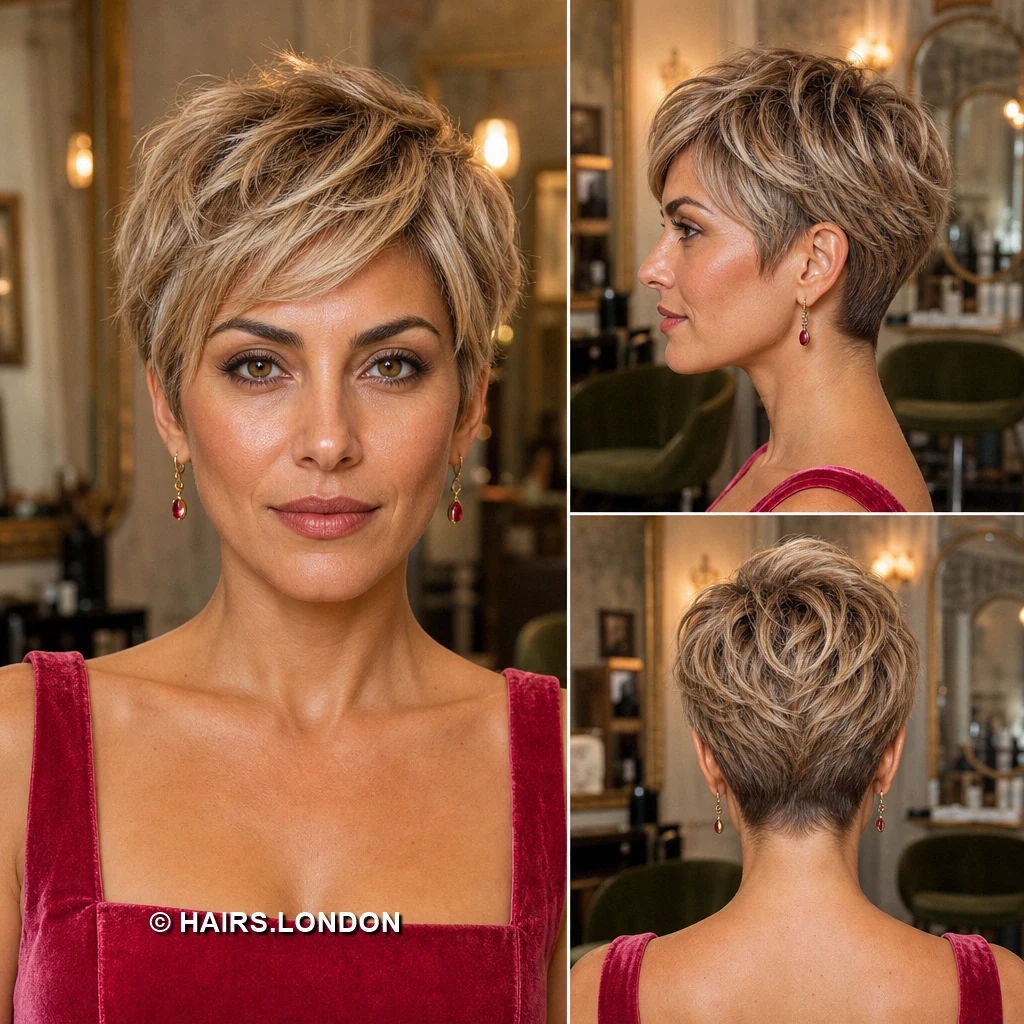 15 Blonde Pixie Cuts With Dark Roots, From Defined Curls to Sweeping Fringes Blonde Spiked Pixie