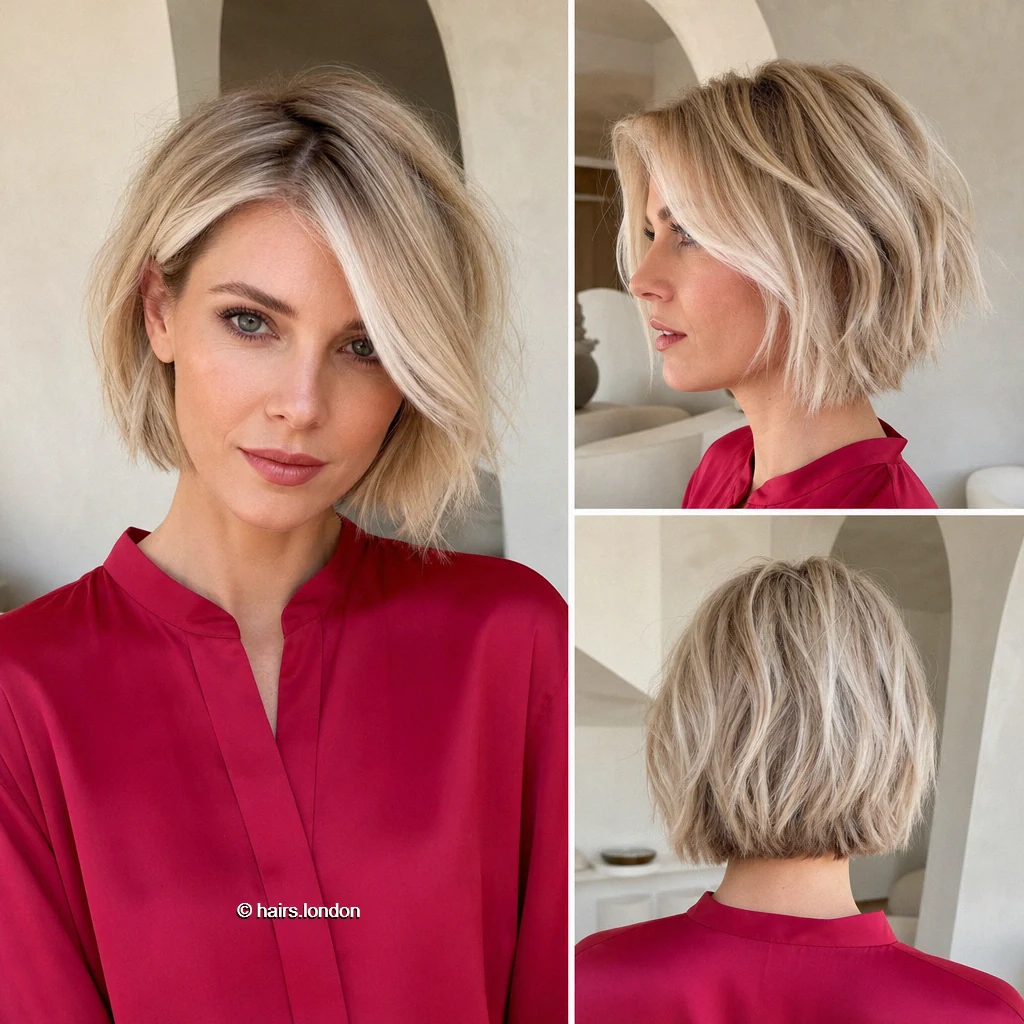 20 Bob Haircut Ideas, From Textured Chin-Length Cuts to Sculpted Graduated Shapes Blonde Sweeping Texture