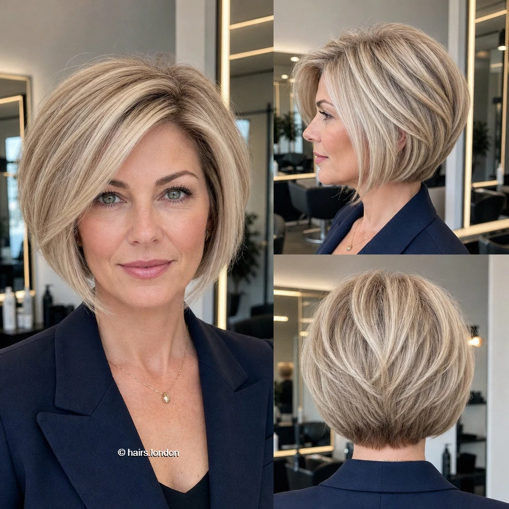 Blonde Swept Graduation