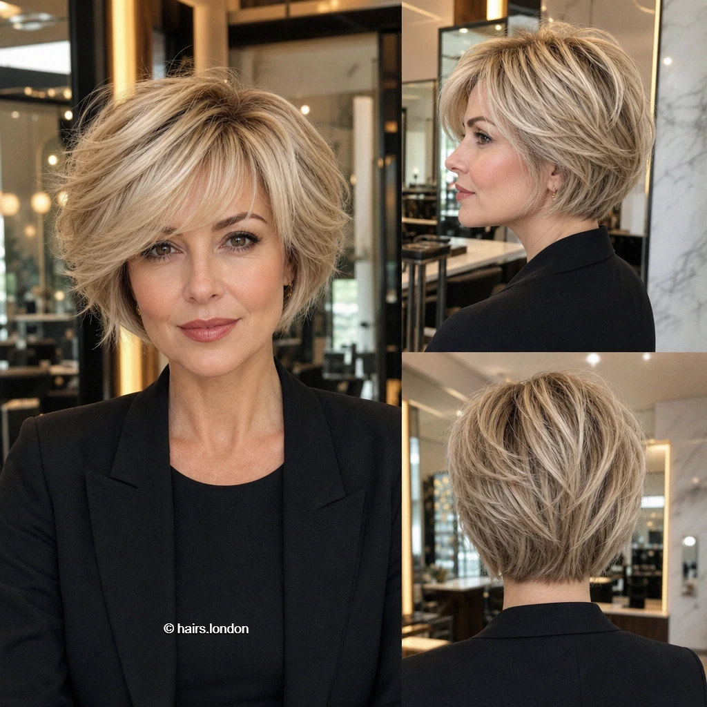 Blonde Swept Graduation