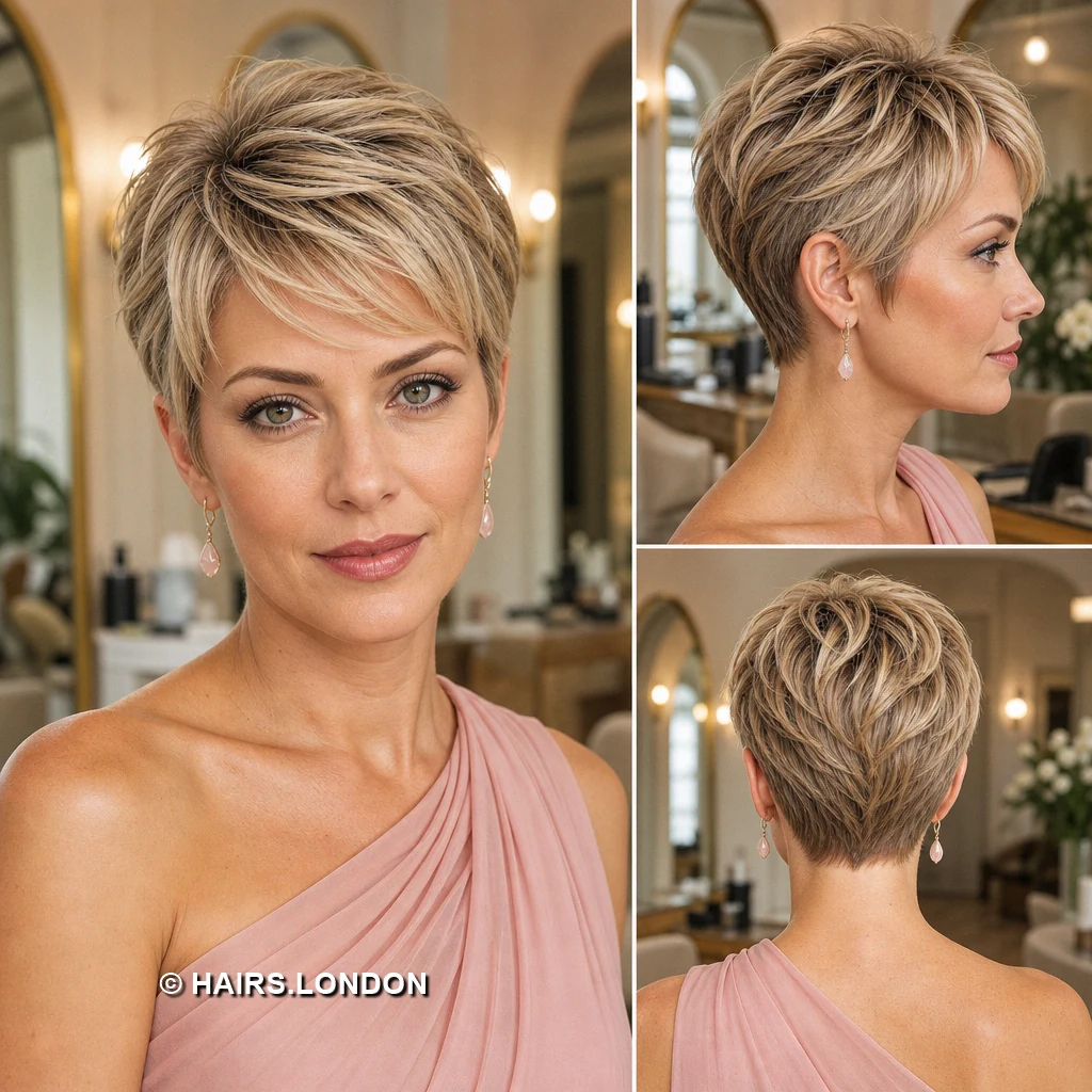 Blonde Tousled Fringe