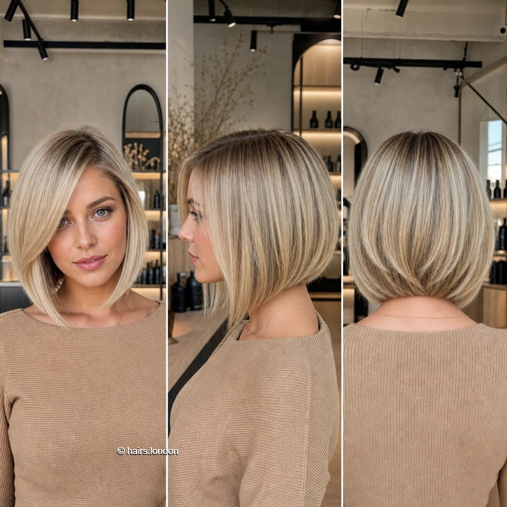 20 Bob Haircuts From Sleek Blunt Lines to Soft Graduation Blonde Tucked Angle