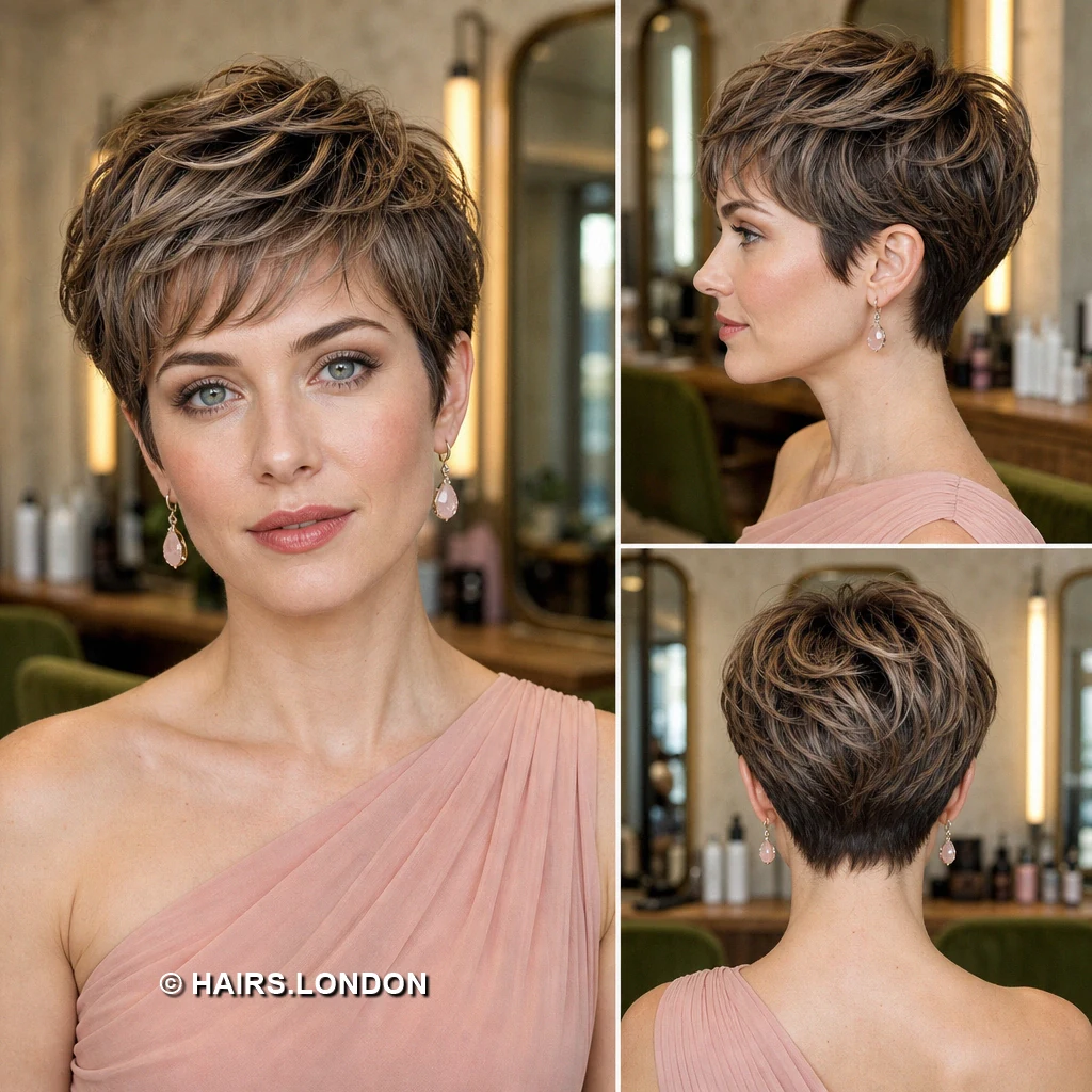 Blonde Upswept Pixie