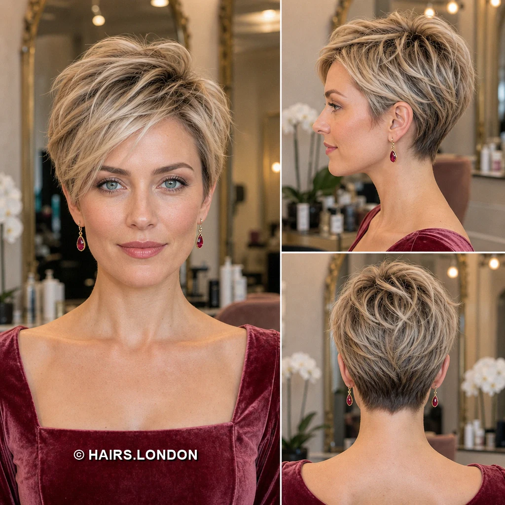 15 Blonde Pixie Cuts With Dark Roots, From Defined Curls to Sweeping Fringes Blonde Wispy Pixie