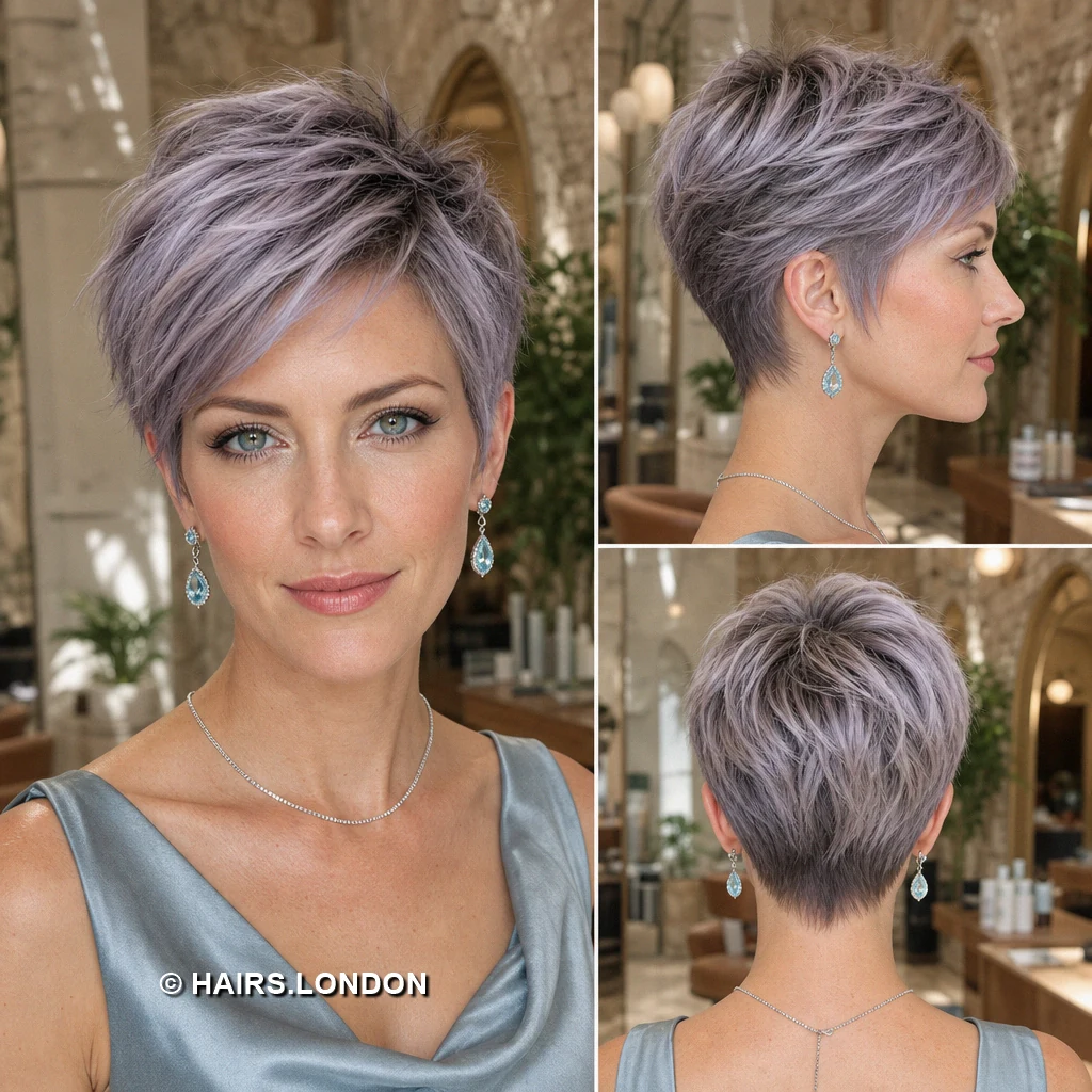15 Pastel Pixie Haircuts with Tapered Napes and Textured Crowns Blue Feathered Pixie