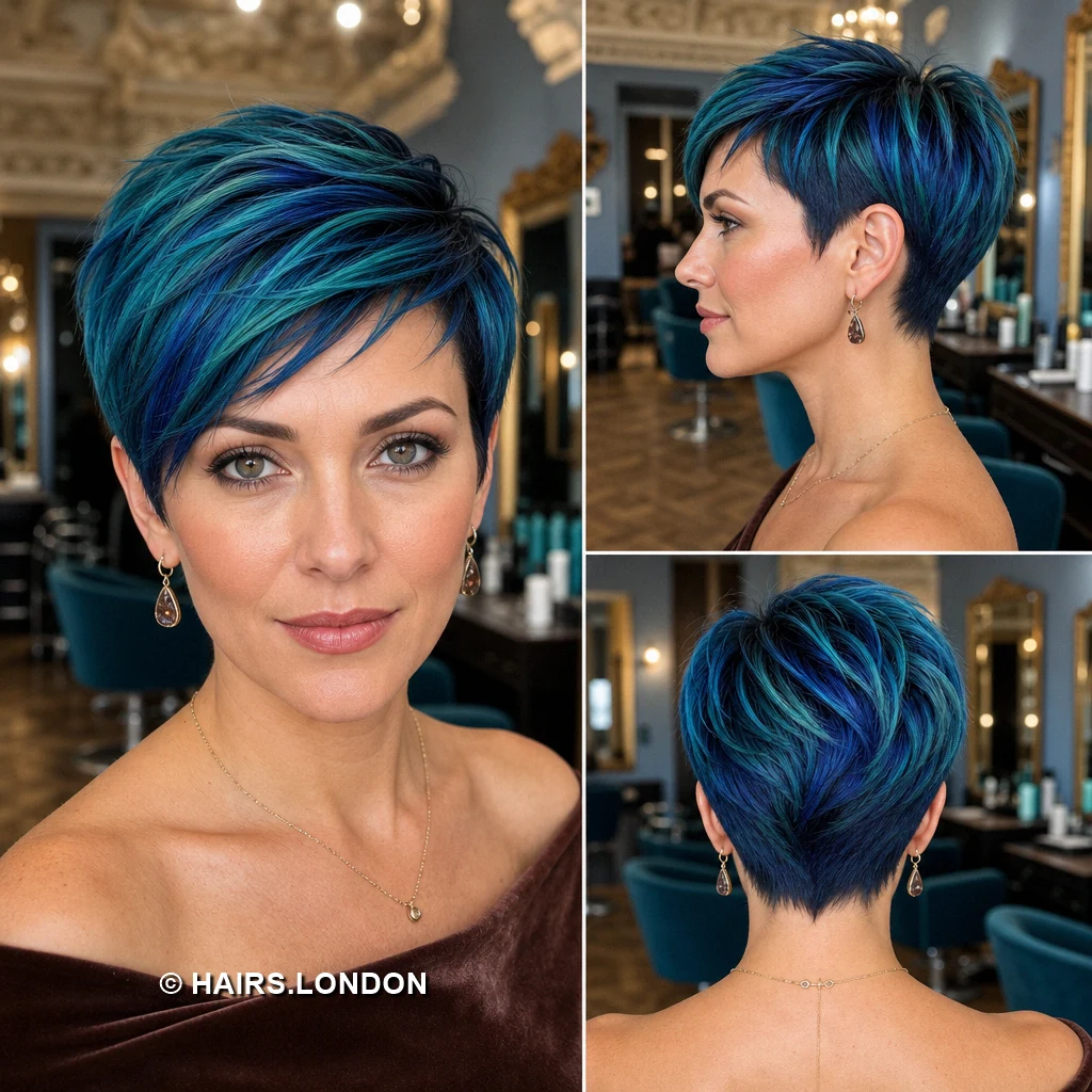 Blue Teal Pixie