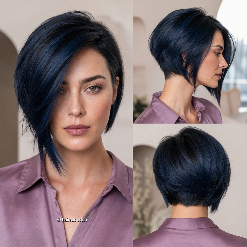 Blueblack Sculpted Bob