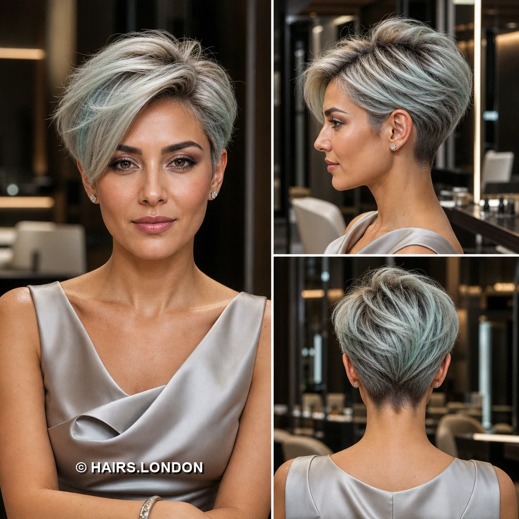 10 Textured Pixie Cuts with Highlights, from Silver to Soft Pastels Blush Choppy Pixie