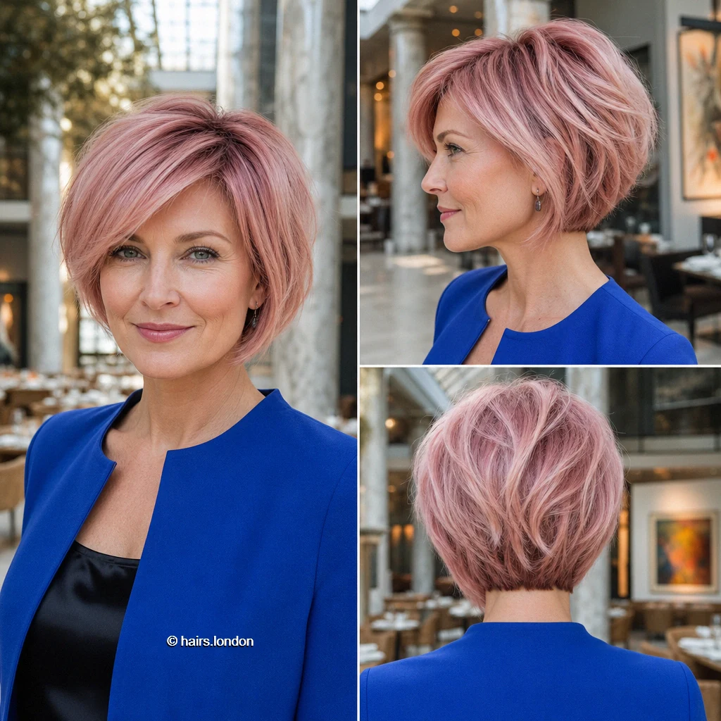 Blush Layered Bob