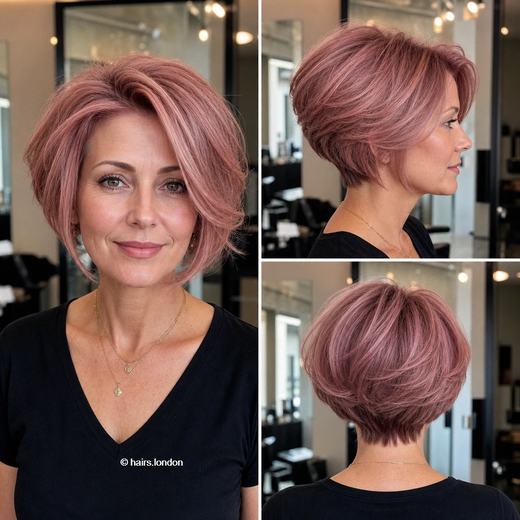 Blush Stacked Bob