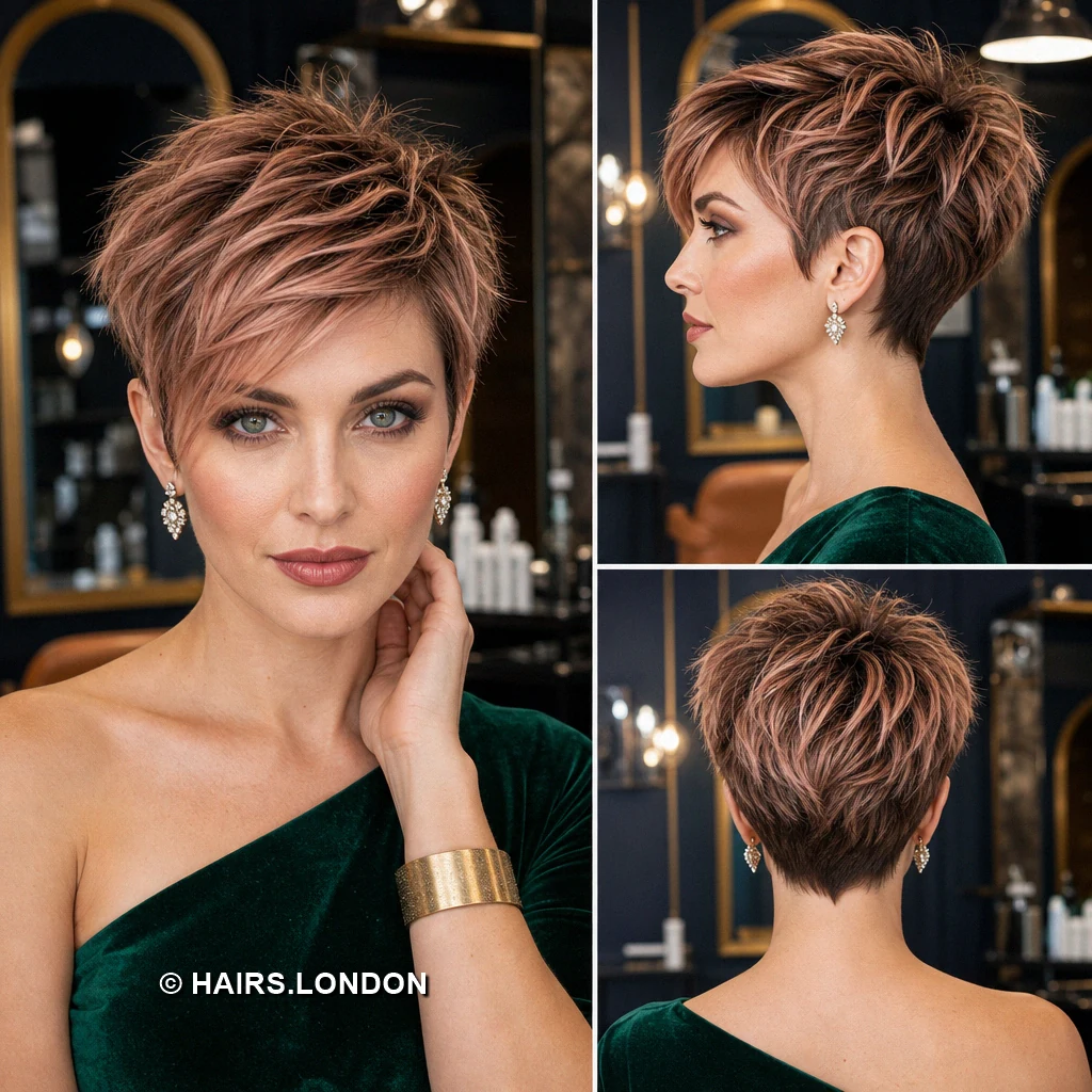 18 Textured Pixie Cuts with Swept Fringes, Lifted Crowns, and Tapered Napes Blushsilver Swept Pixie