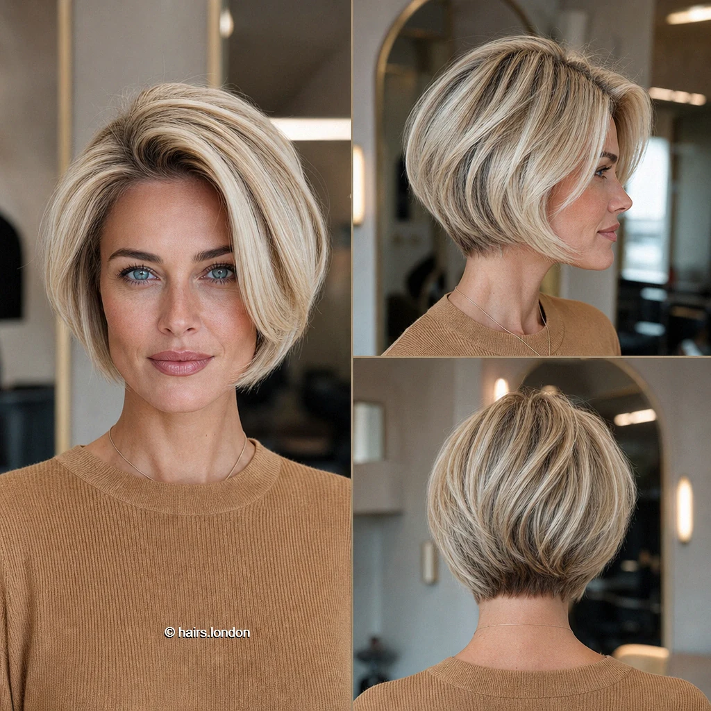Bright Stacked Bob