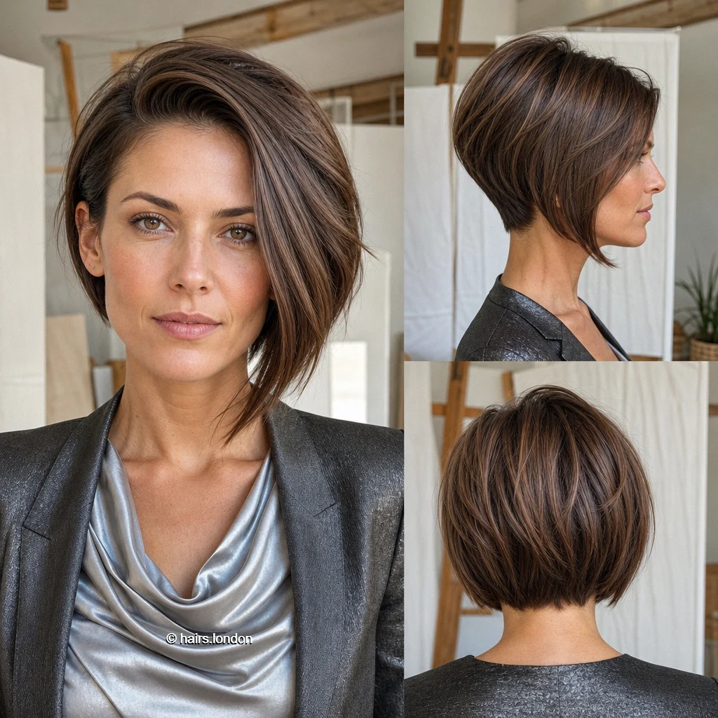 20 Bob Haircuts: Angled, Graduated and Textured Ideas Bronde Curved Bob