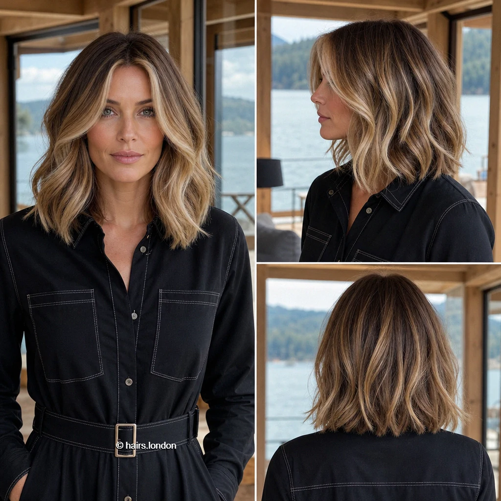 20 Bob Haircut Ideas, From Soft Waves to Sculpted Shapes Bronde Wavy Lob