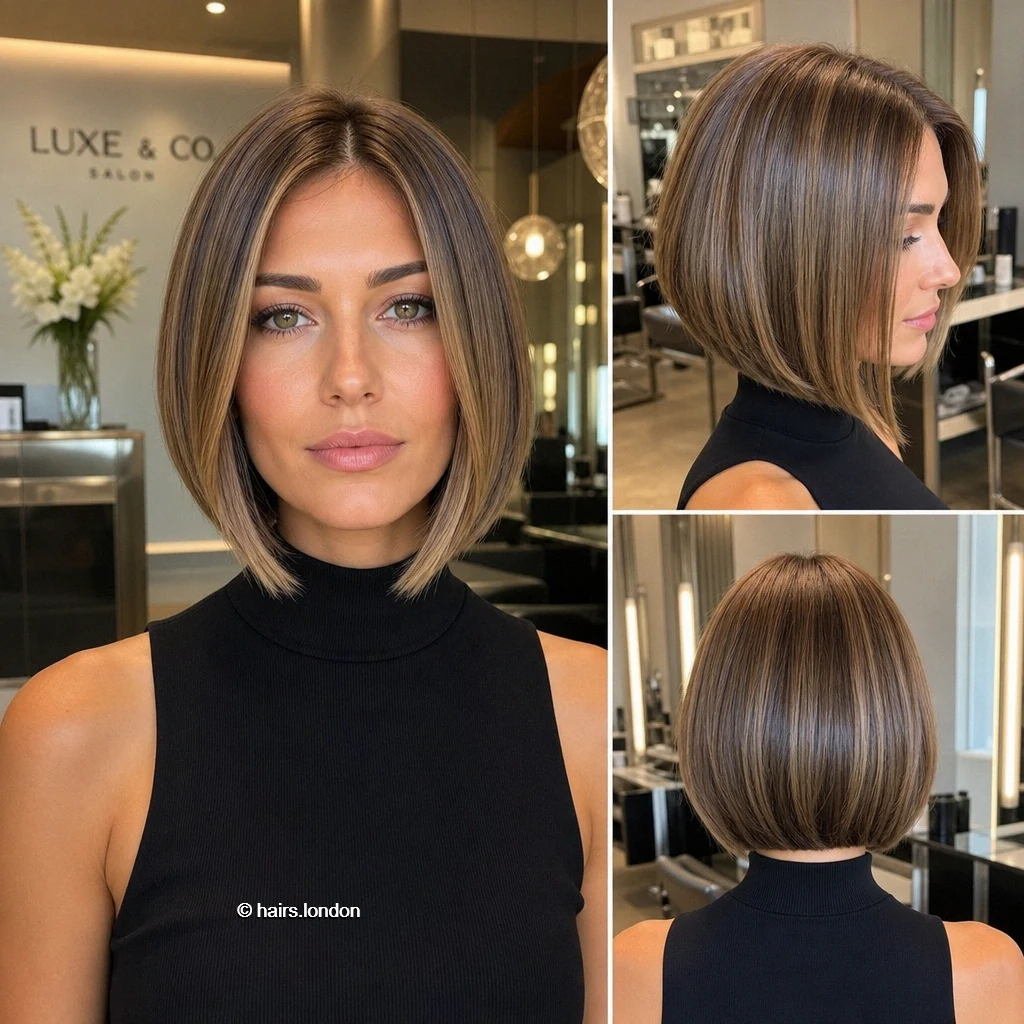 20 Bob Haircut Ideas, From Softly Layered to Sleek and Graduated Brown Aline Bob