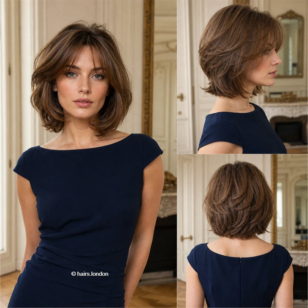 20 Brunette Bob Haircuts, From Rounded Shapes to Feathered Layers Brown Flowing Bob