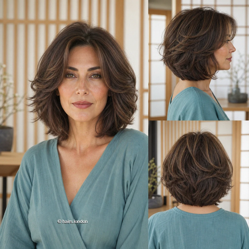 20 Jaw-Length Bob Haircuts and Layered Bobs to Inspire Your Next Cut Brown Framing Bob