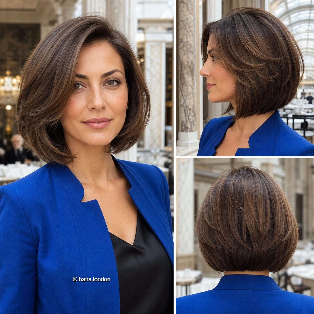 20 Brunette Bob Haircuts, From Rounded Shapes to Feathered Layers Brown Framing Bob