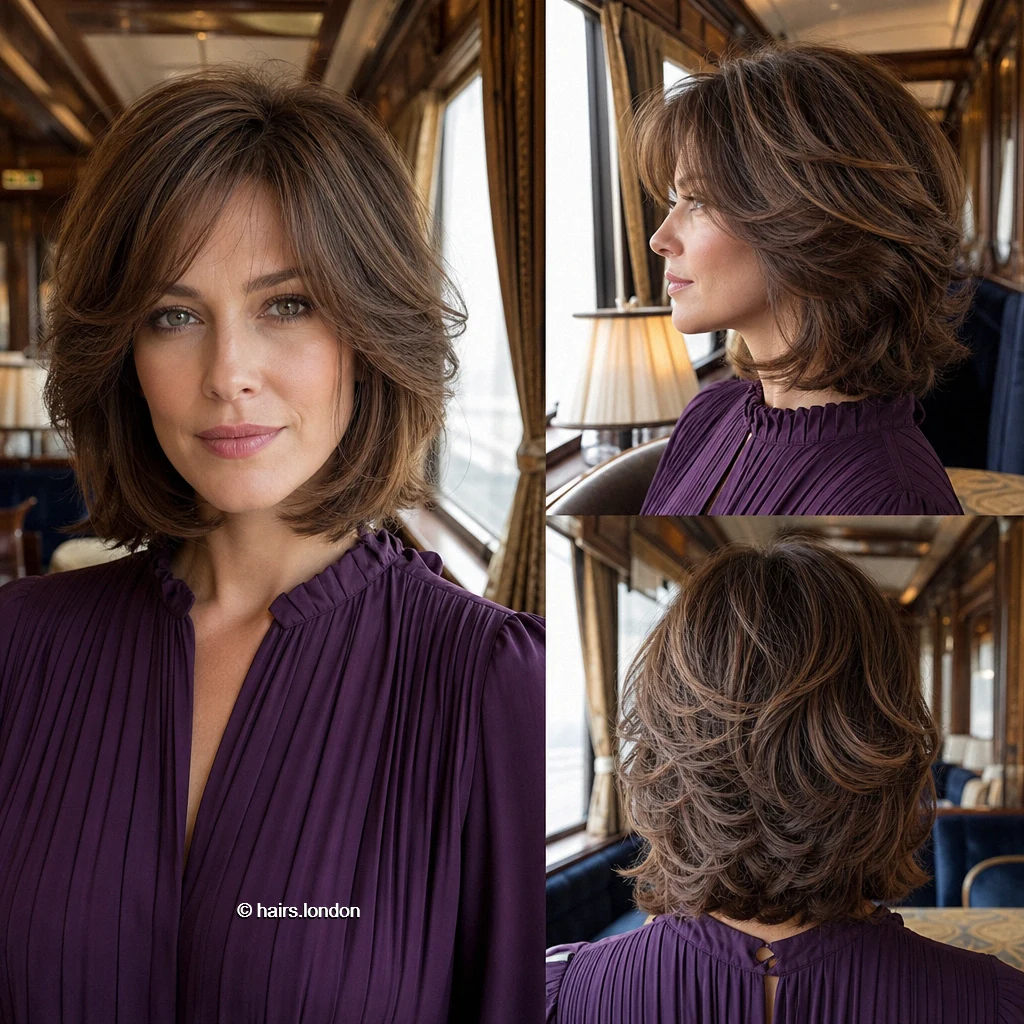 20 Jaw-Length Bob Haircuts and Layered Bobs to Inspire Your Next Cut Brown Layered Lob