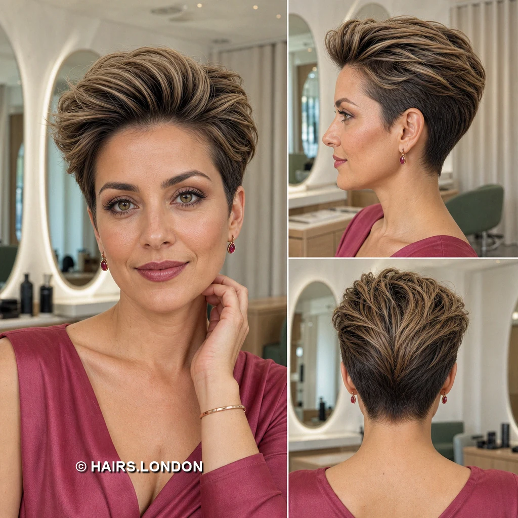 Brown Lifted Pixie