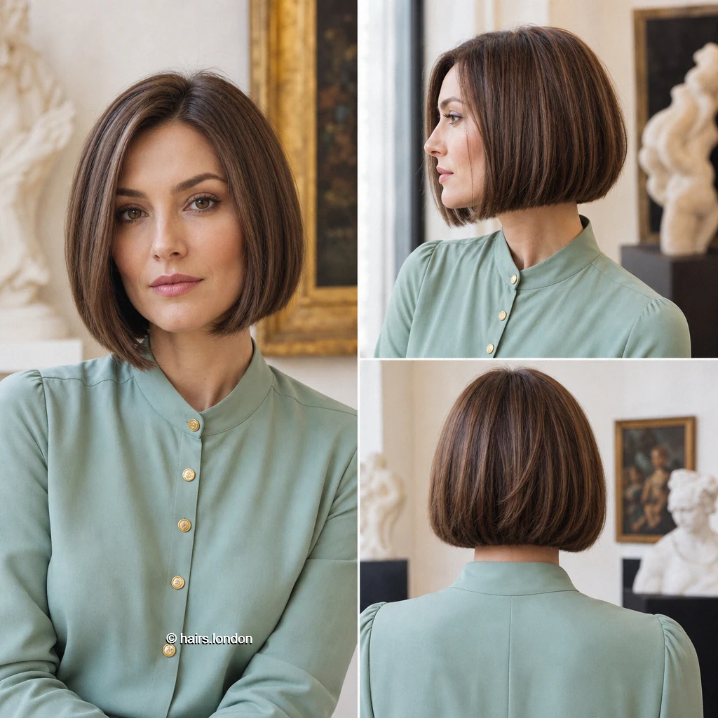 Brown Polished Bob