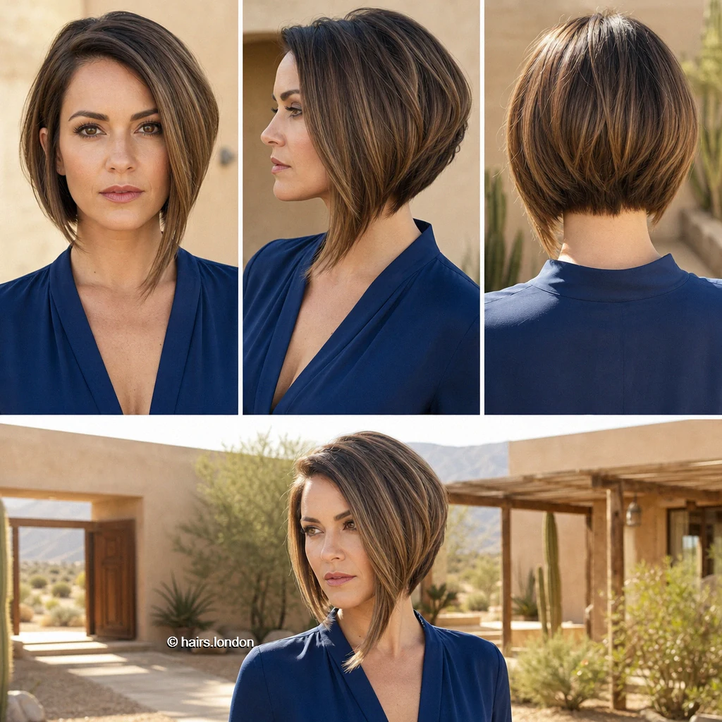 20 Bob Haircut Ideas, From Soft Waves to Sculpted Shapes Brown Sloping Bob
