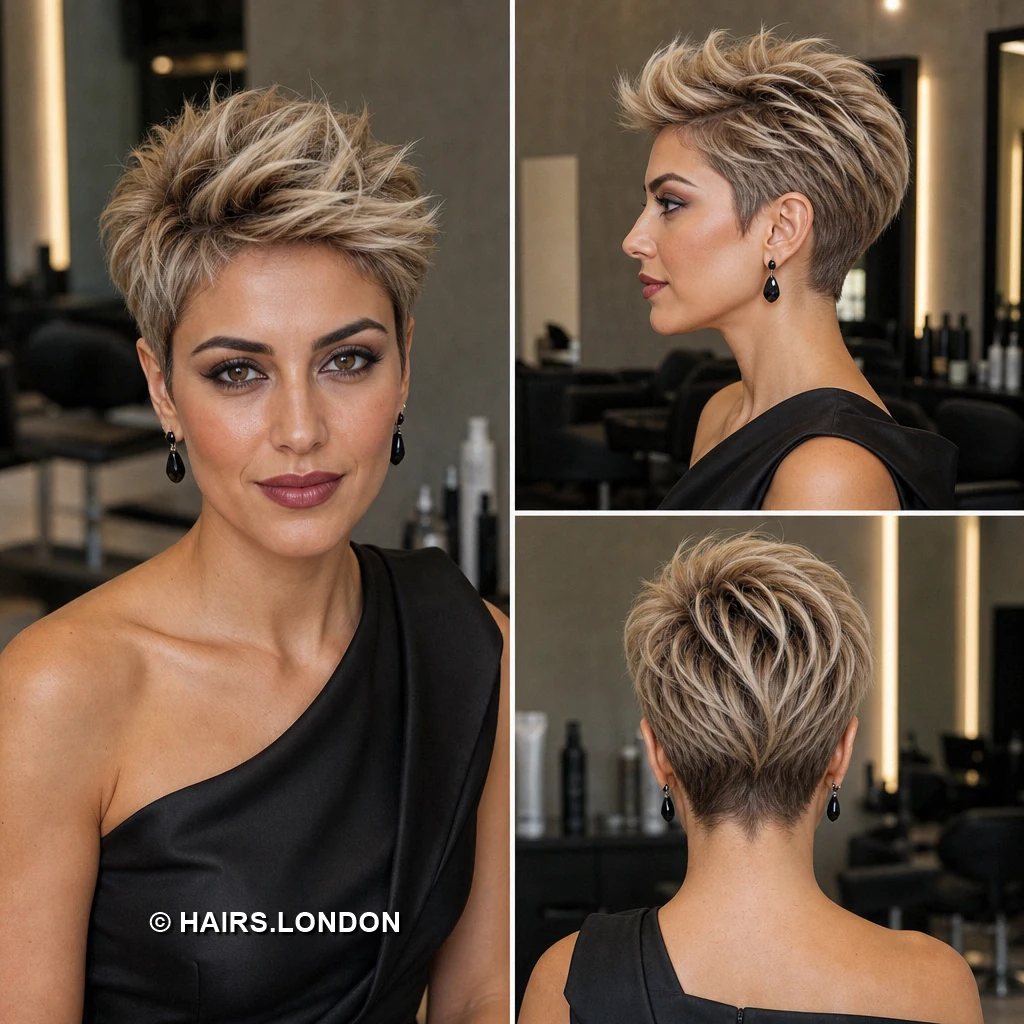 19 Textured Pixie Haircuts with Sweeping Fringes and Lifted Crowns Brown Sweeping Pixie