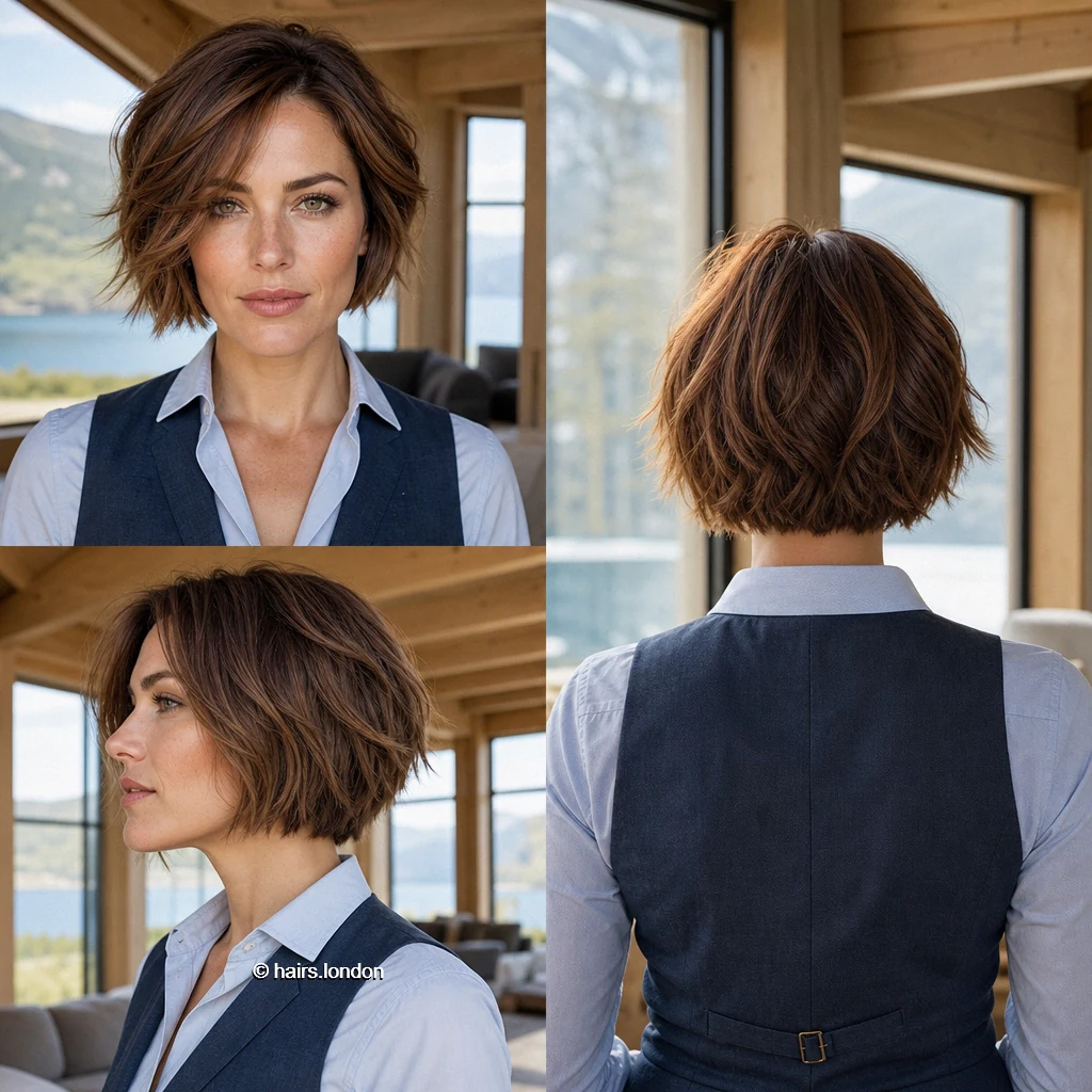 Brown Textured Bob