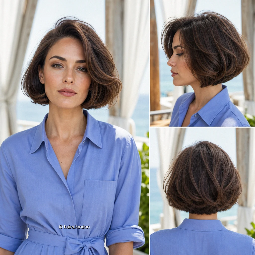 20 Jaw-Length Bob Haircuts and Layered Bobs to Inspire Your Next Cut Brown Tousled Bob